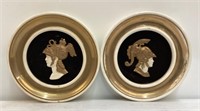 Pair Plaques w/Soldiers Bust