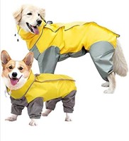 New (Size 18 ) Full Body Dog Raincoat, Waterproof