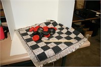 Checker Board Rug & Large Checkers