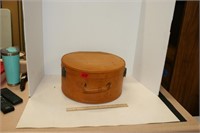 Round Leather Look Travel Case