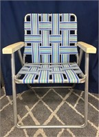 Vintage Nylon/Aluminum Folding Lawn Chair