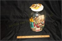 Jar w/ Advertising Matches