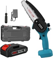 Cordless Mini Chainsaw 6 Inch Battery Powered
