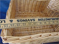 Nesting Baskets for Storage, one with liner