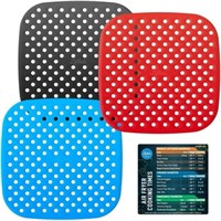 7.5  LOTTELI KITCHEN Silicone Air Fryer Liners 3 P