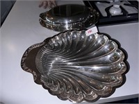 SILVERPLATE SHELL AND MISC