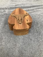 Wood Arrow Shaped Trinket Box