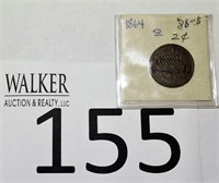 1864 U.S. 2 Cent Piece