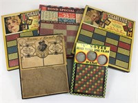 5 Vintage Cigarette Punch Tip Boards