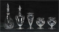 5 Pieces Venetian Style Glass