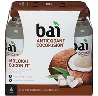 6 Pack Bai Antioxidant Infusion Molokai Coconut