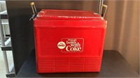 Vintage metal Coca-Cola Coke cooler