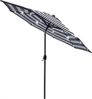 Sunnyglade 9' LED Umbrella - Black/White