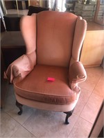 Peach color high back chair #292