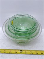 set of 4 depression glass bowls