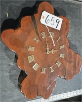 Wood Chunk Wall Clock