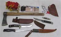 Many fixed blade hunting knives, Uncle Henry