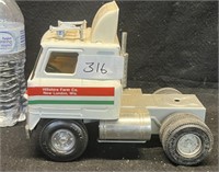 HILLSHIRE FARMS METAL TOY CABOVER TRUCK