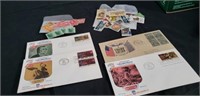 Miscellaneous stamps with envelopes