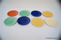 8 Fiestaware Original 5 Colors 6" Plate Set