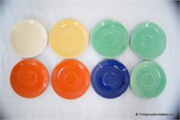 8 Fiestaware Original 5 Colors Saucers