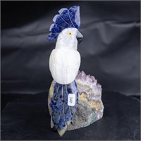 Natural Stone Handcarved Quartz Bird