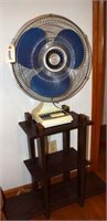 Small Stool/stand & oscillating Fan