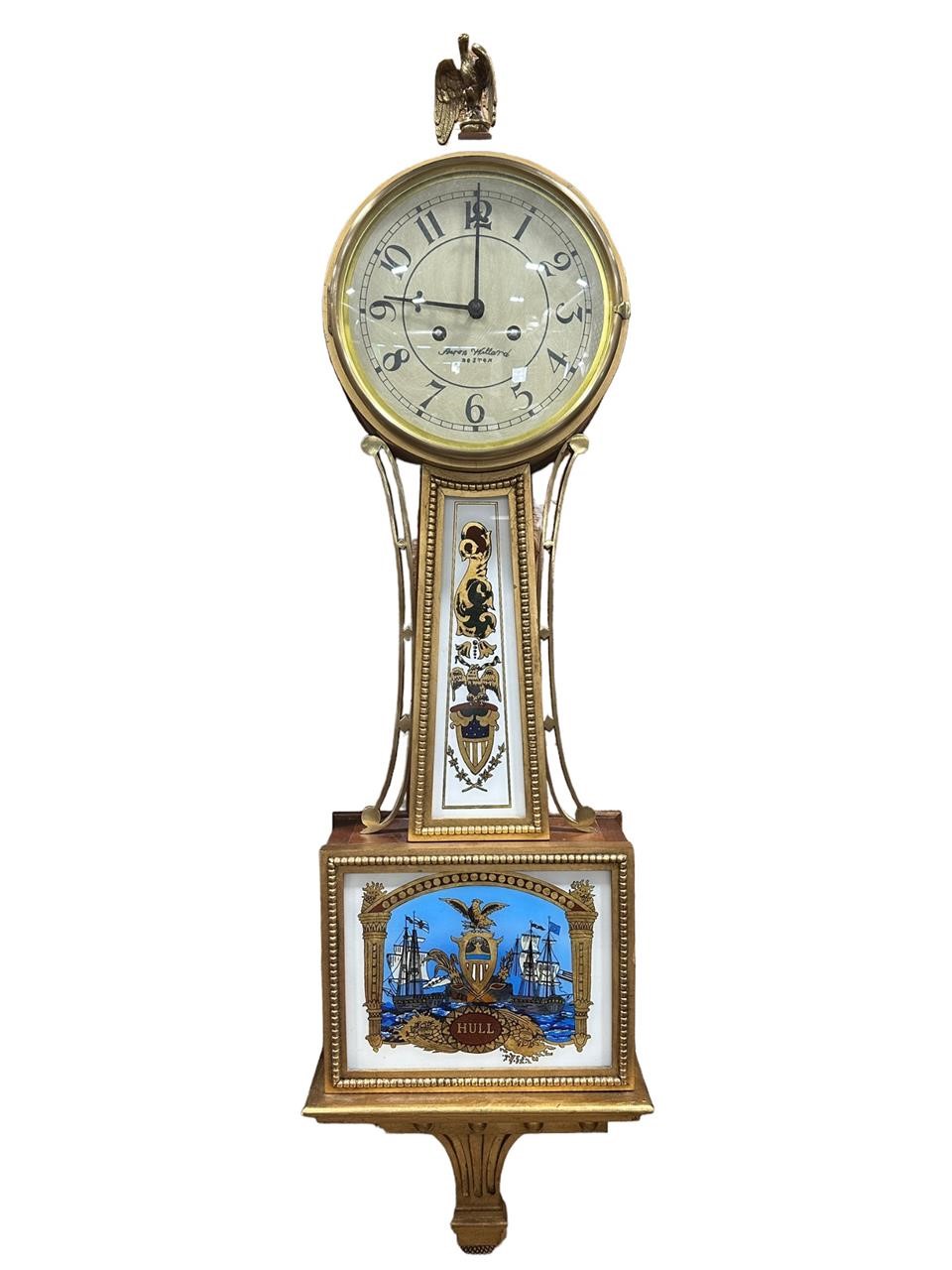 Vintage "Aarron Willard" Hull Banjo Clock