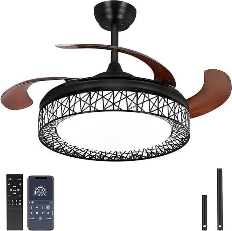 ULN-Retractable LED Ceiling Fan