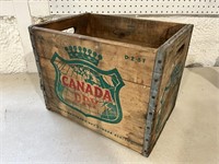 Wooden Canada Dry Advertising Crate