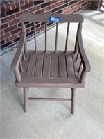 Wood porch chair