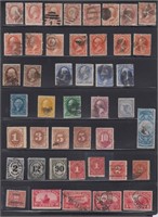 US Back of Book Stamps Used & Mint collection on V