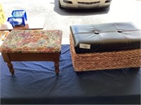 Small foot stool & larger foot stool