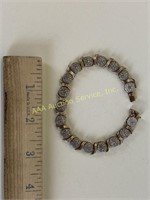 925 Sterling Silver Bracelet, China 7 1/2 inch