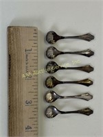 (6) miniature Sterling silver spoons, 11.1g