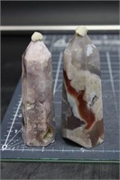 2, Flower Agate Towers, 4oz