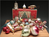 Vintage Blown Glass Christmas Tree Ornaments +(36)