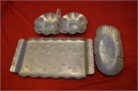 Lot of Pewter Trays