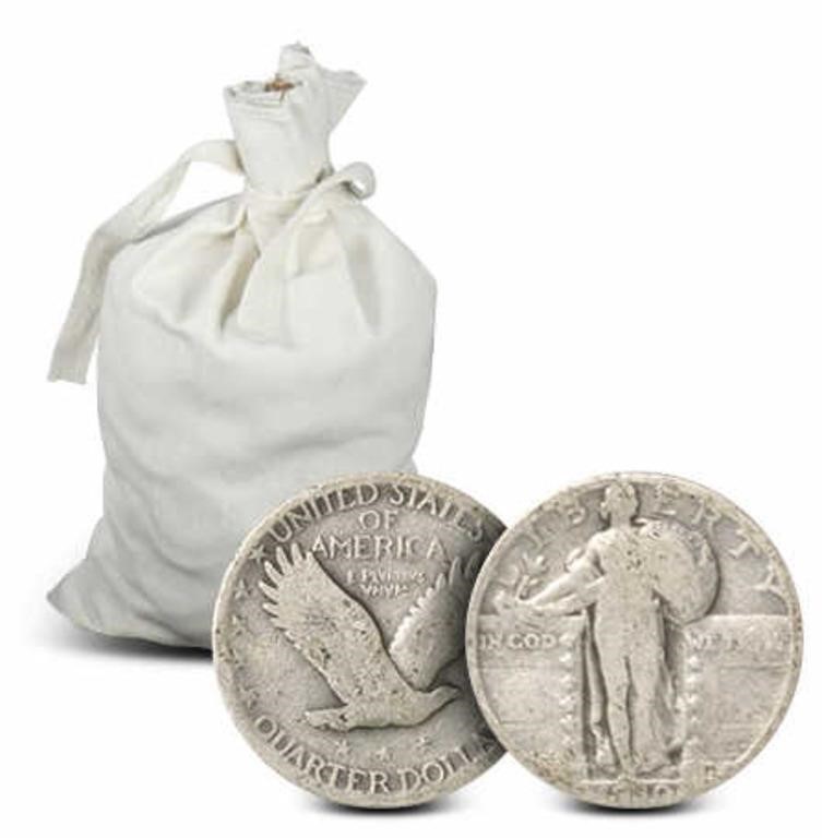 No Date Standing Liberty Silver Quarters