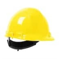 Yellow Type 1 Class E Hard Hat With 4-point