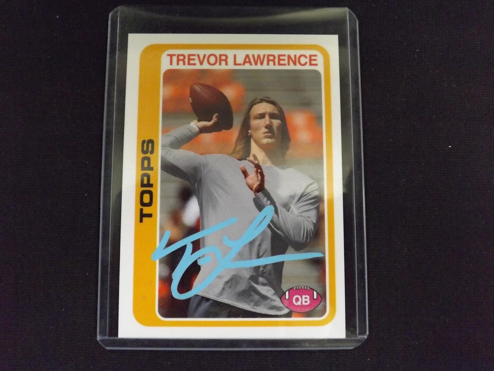 2021 TOPPS TREVOR LAWRENCE AUTOGRAPH COA