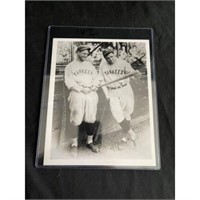 Lou Gehrig/babe Ruth 8x10 Photo