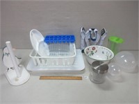 DISHPAN DRAINER AND KITCHEN GADGETS