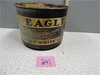 Vintage Eagle All Purpose Pure White Lead Tin