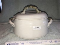 Large Pottery Serving Dish w/Lid - Cap Brooks