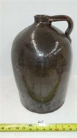 LARGE ANTIQUE CROCK- SHOULDER JUG WITH HANDLE