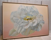 Signed Flower picture 45" x 31"