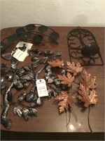 Home Interiors metal wall art (tree, leaves,