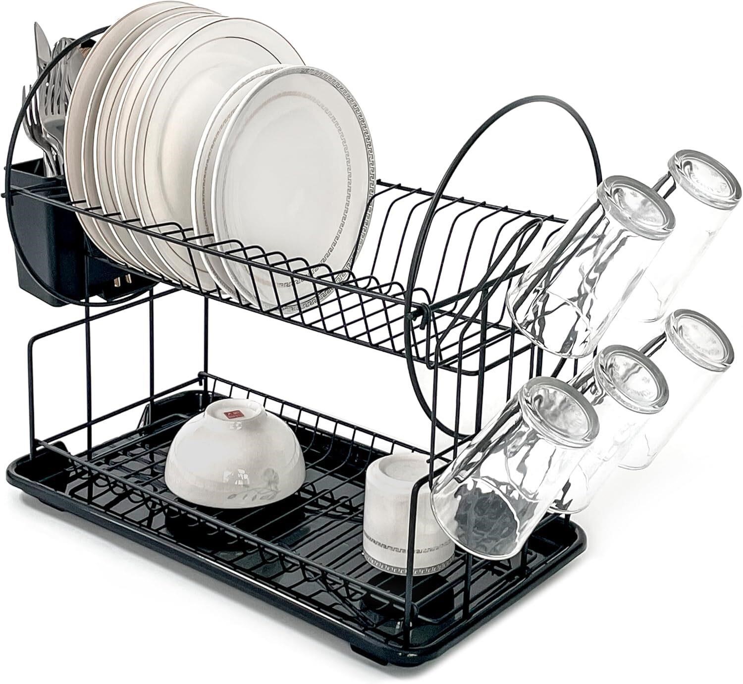 Dish Drying Rack- Space-Saving  for Kitchen Counte