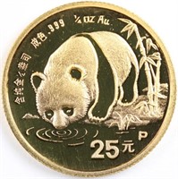 1987 Gold 1/4oz Panda